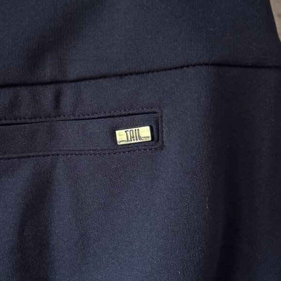 Tail Golf Athletic Pants New Pull On Side Trim UPF+50 Pockets 28" Inseam Black - Picture 12 of 16